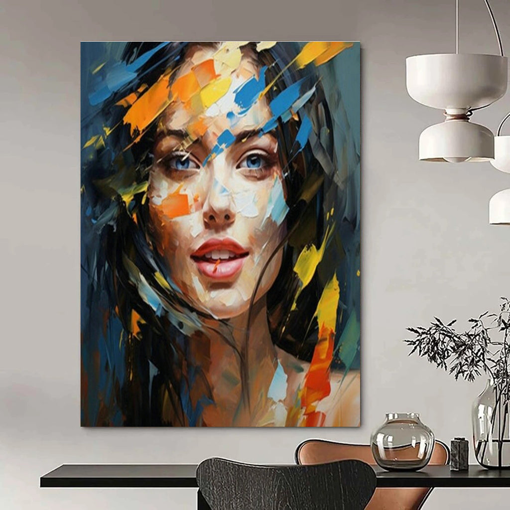 Customizable Handmade Abstract Art for Hallway and Living Room DLZ1538