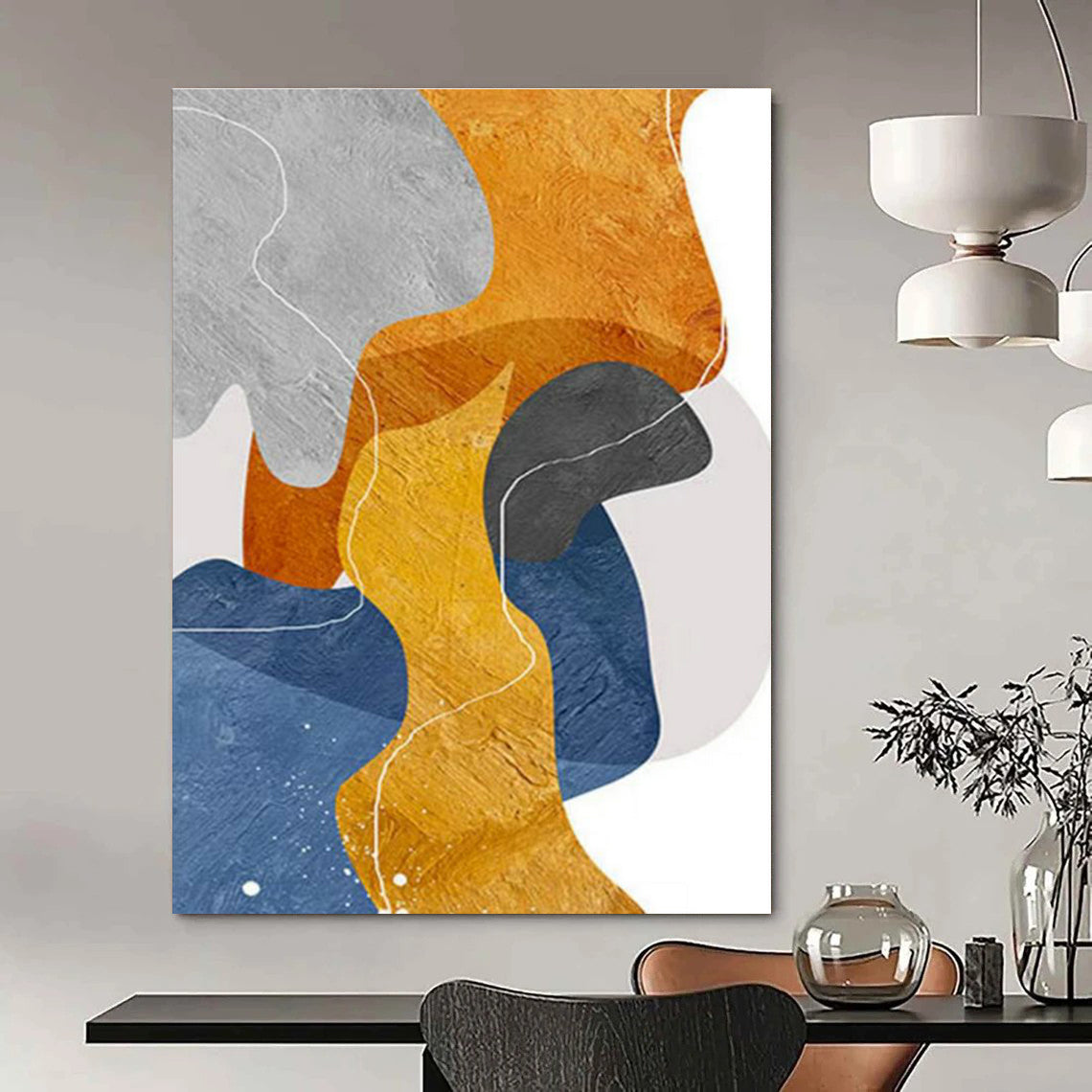 Gigantic Custom-Tailored Handmade Abstract Painting for Entryway & Hallway DLZ2250