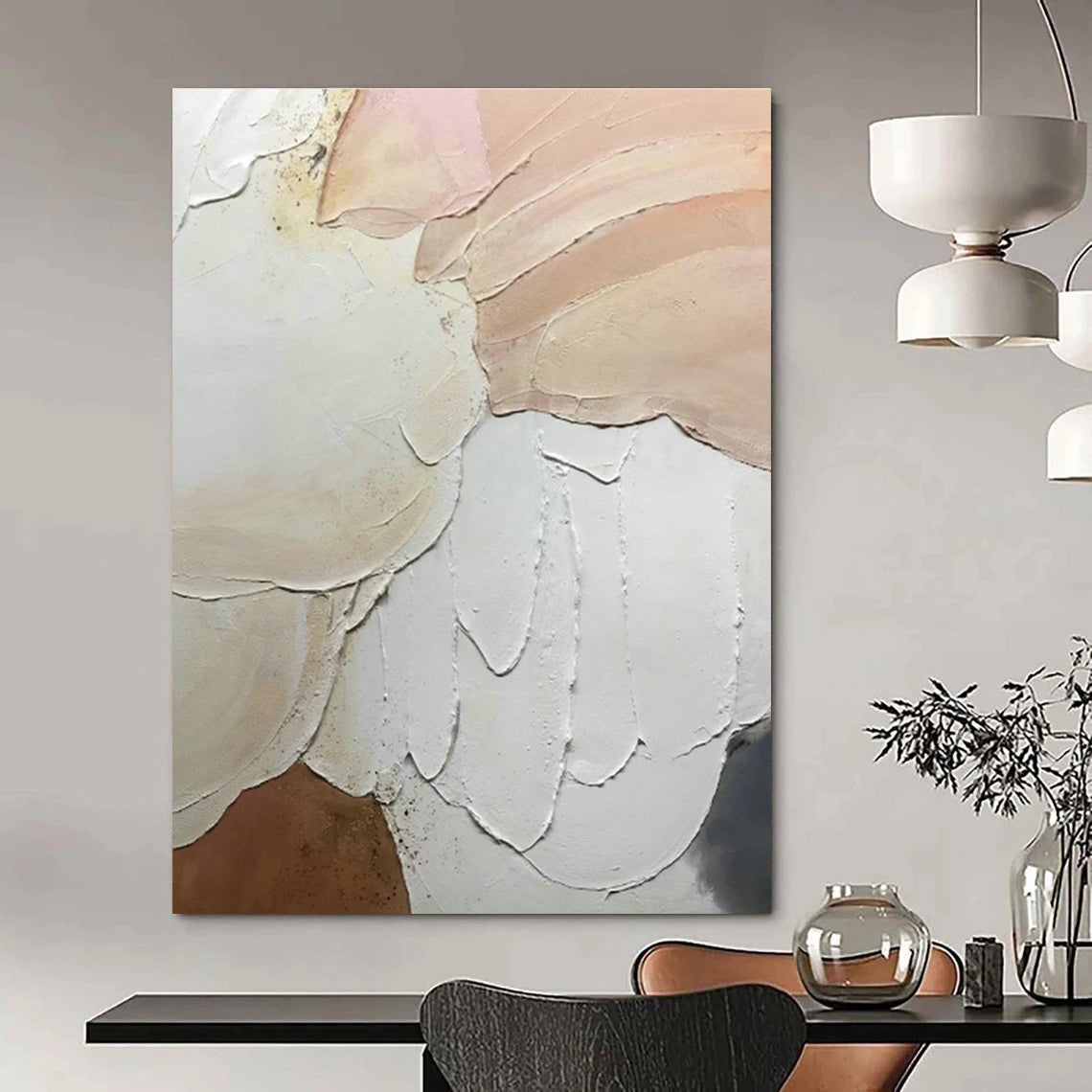 Stupendous Hand - Painted Abstract Art for Dining Room Wine Tasting Areas & Office Breakout Lounges DLZ0615