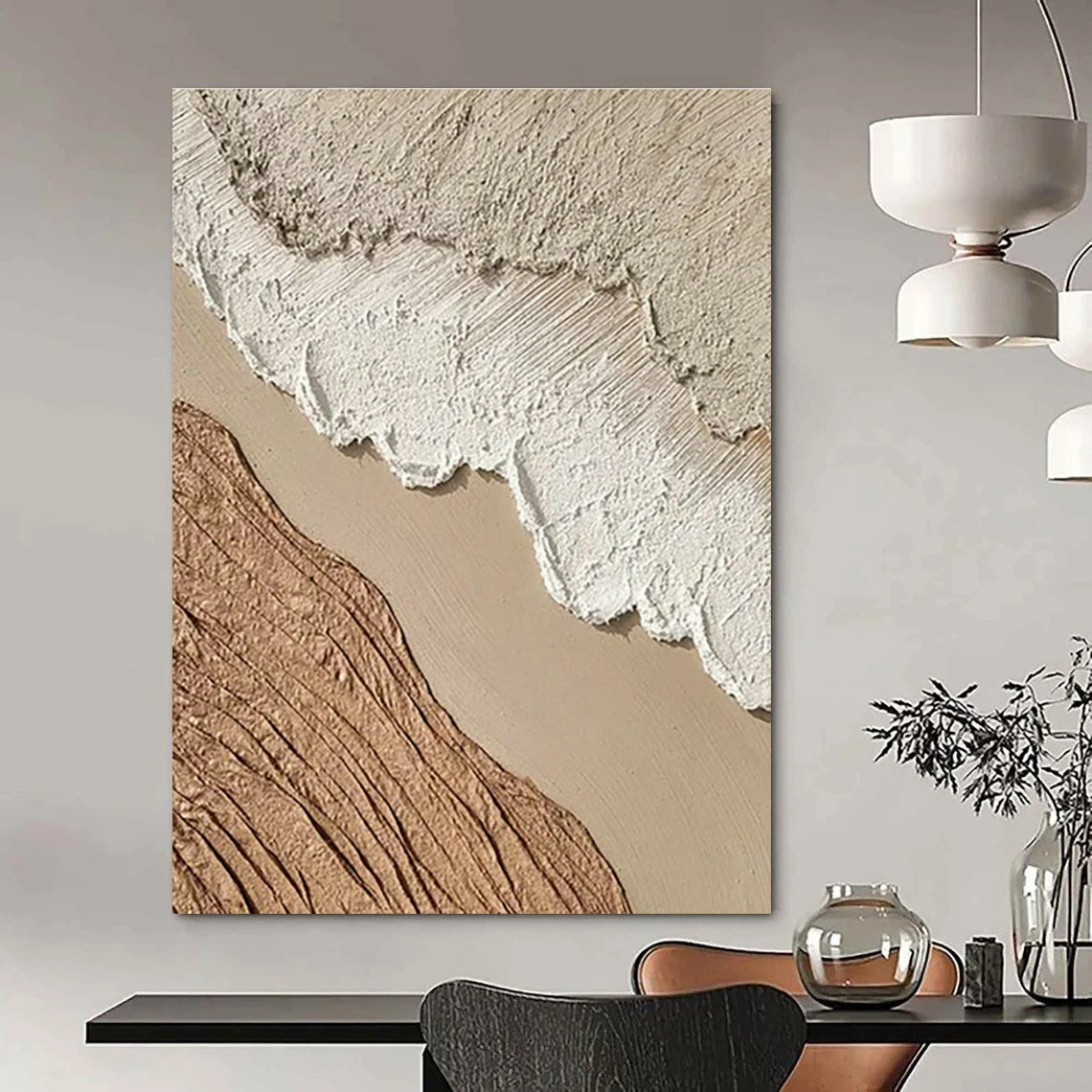 Hand - Painted Extra Large Abstract Painting for Living Room & Cottage Bedroom DLZ1137