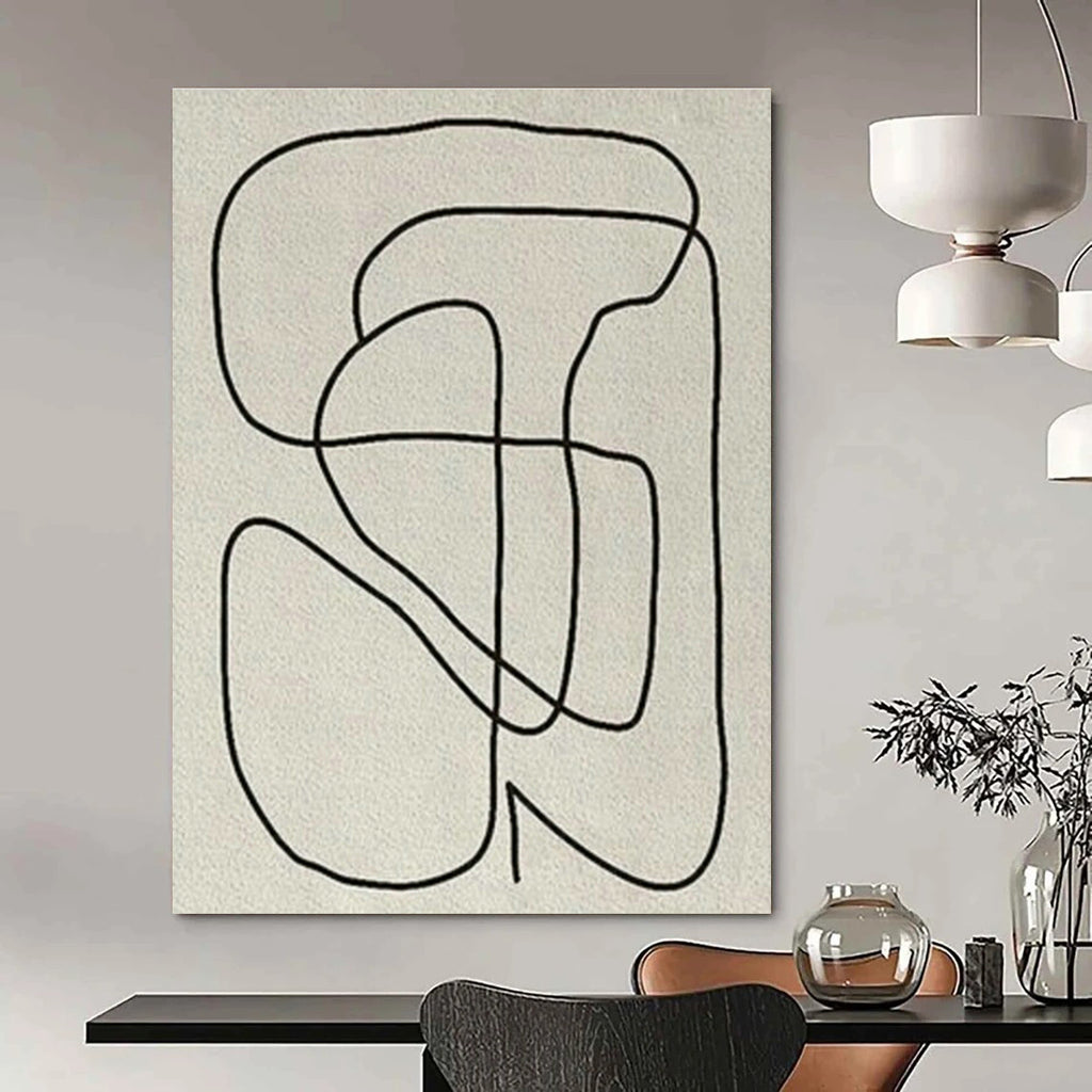 Large Hand-Painted Abstract Art for Bedroom and Hallway DLZ1527