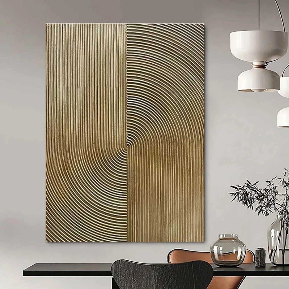 Large Custom Handmade Abstract Canvas for Cottage Bedroom Bed Frame Headboard & Living Room Media Console Wall DLZ1772