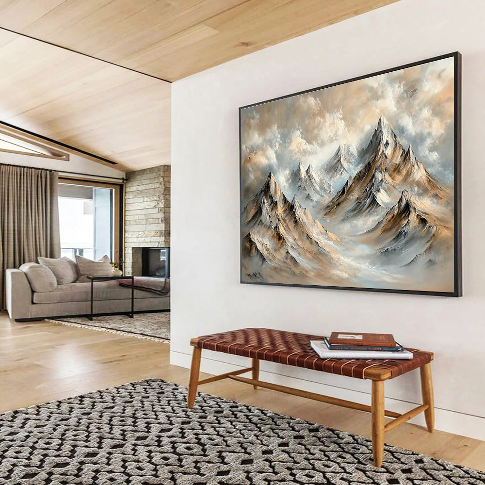 Mountain Landscape Impressionist Abstract Painting DYP077