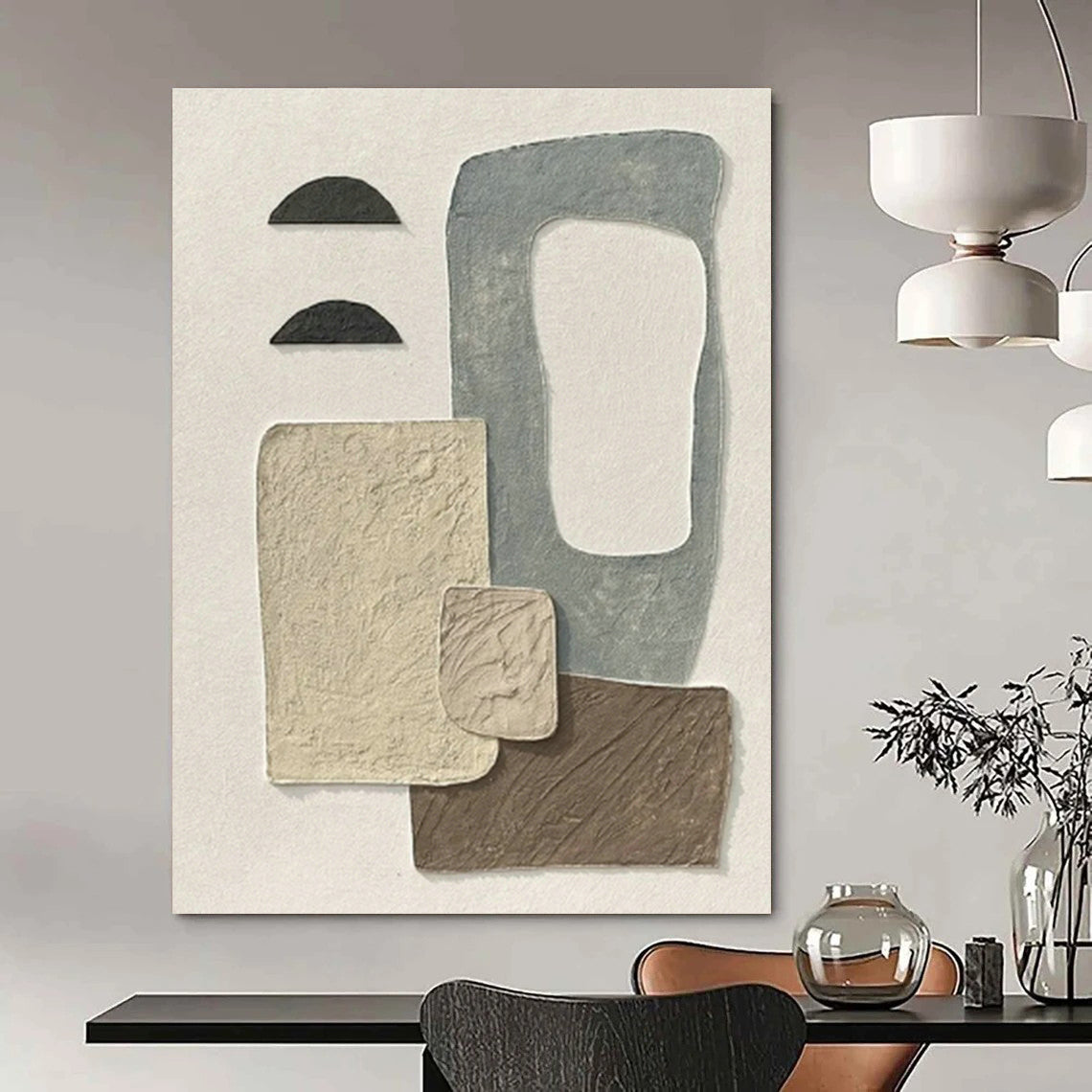 Large Custom Abstract Wall Hanging for Bedroom & Hallway DLZ1142