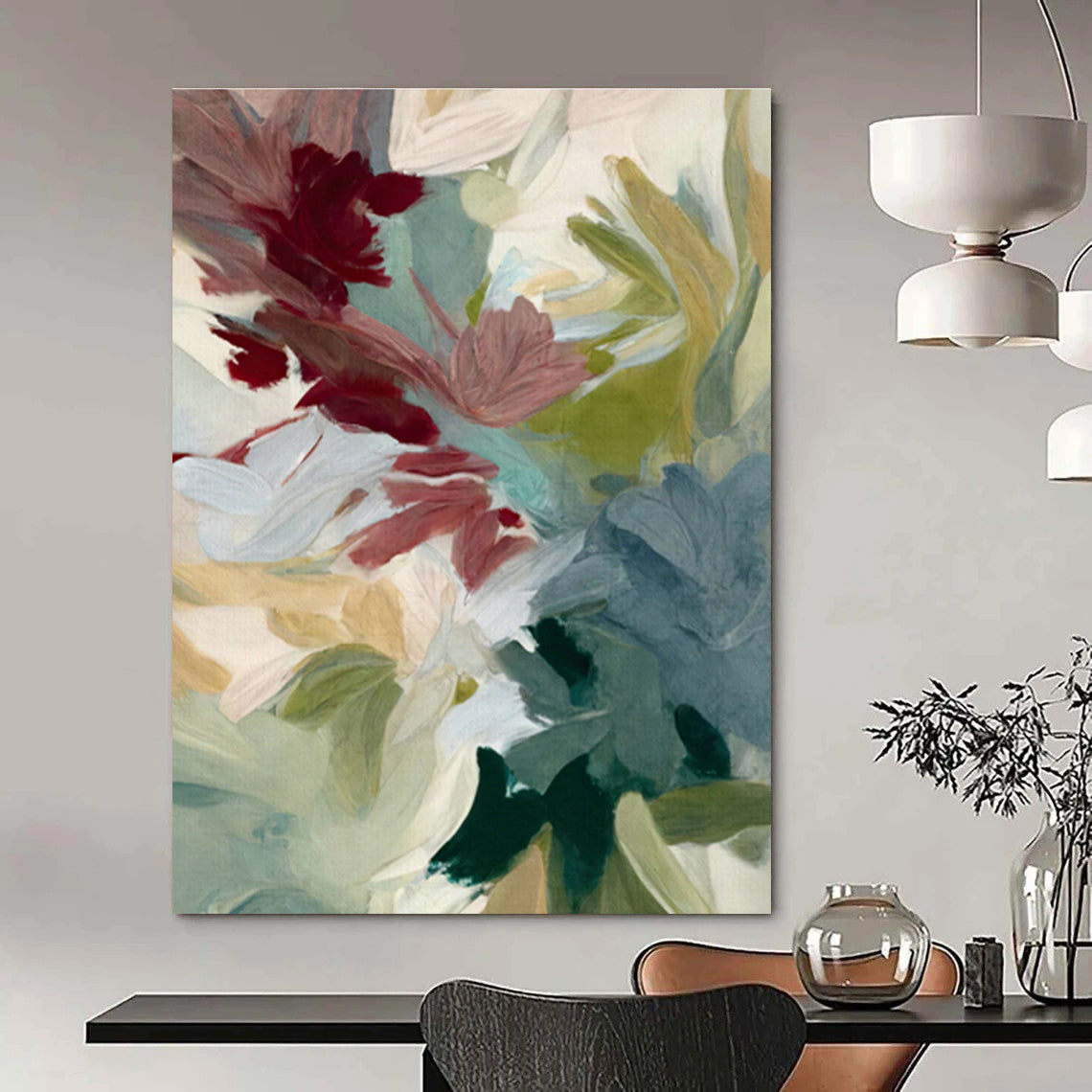 Hand - Painted Abstract Canvas for Dining Room & Hallway DLZ1358