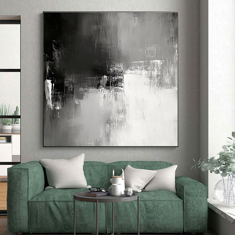 Subtle Gray Abstract Painting GER347