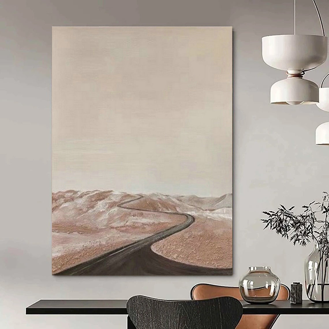 Original Hand-Painted Abstract Canvas for Living Room and Cottage Office DLZ1510