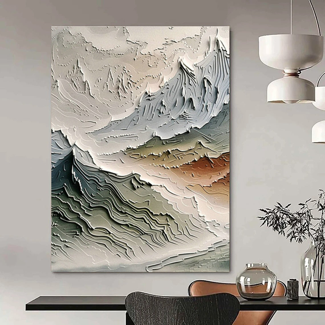 Custom-Made Large Abstract Wall Art for Office & Hallway DLZ0988