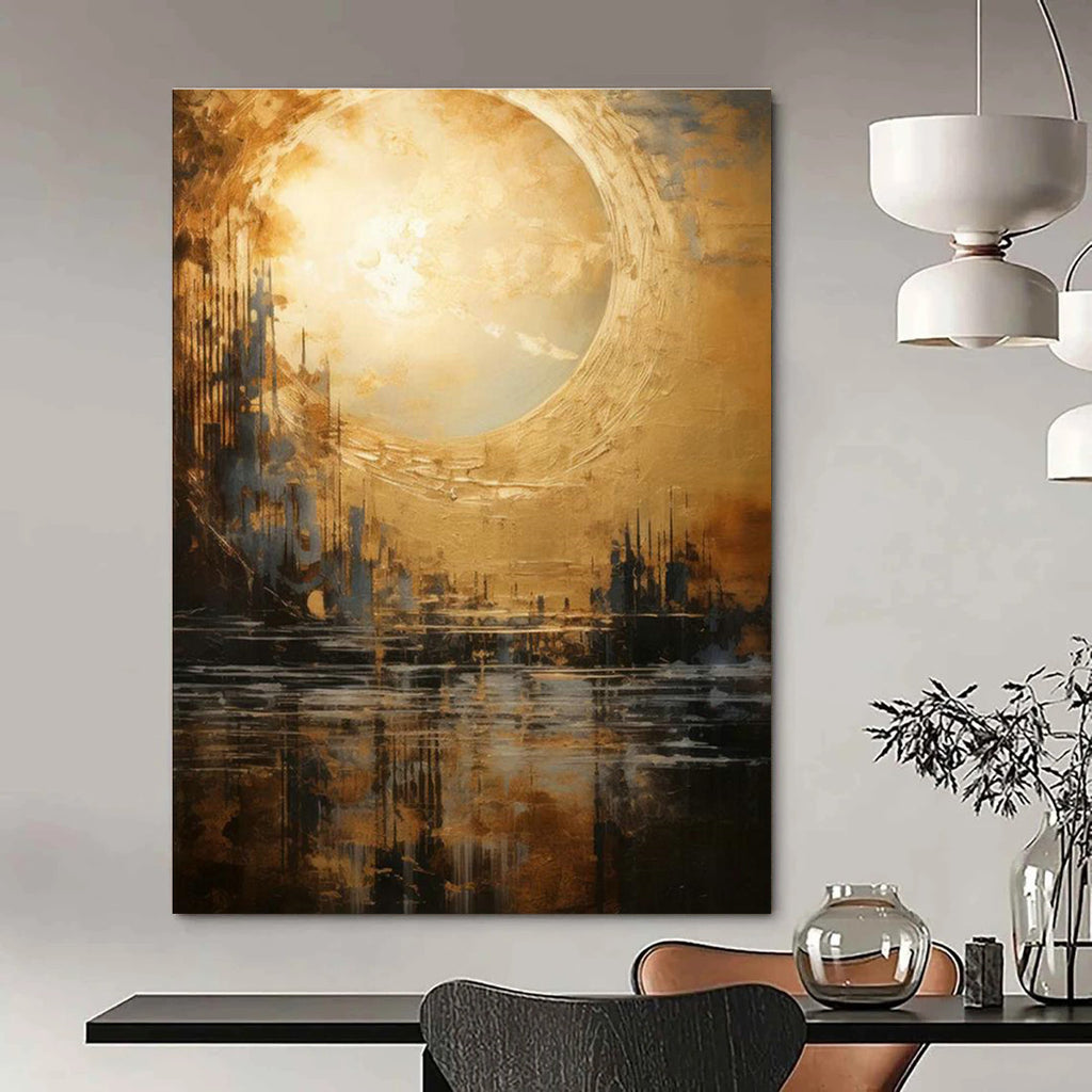 Hand-Painted Abstract Artwork for Entryway & Office DLZ2326