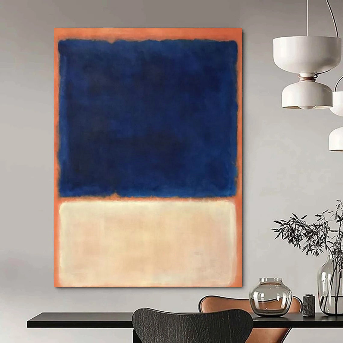 Hand-Painted Abstract Art for Cottage Bedroom & Entryway DLZ2322