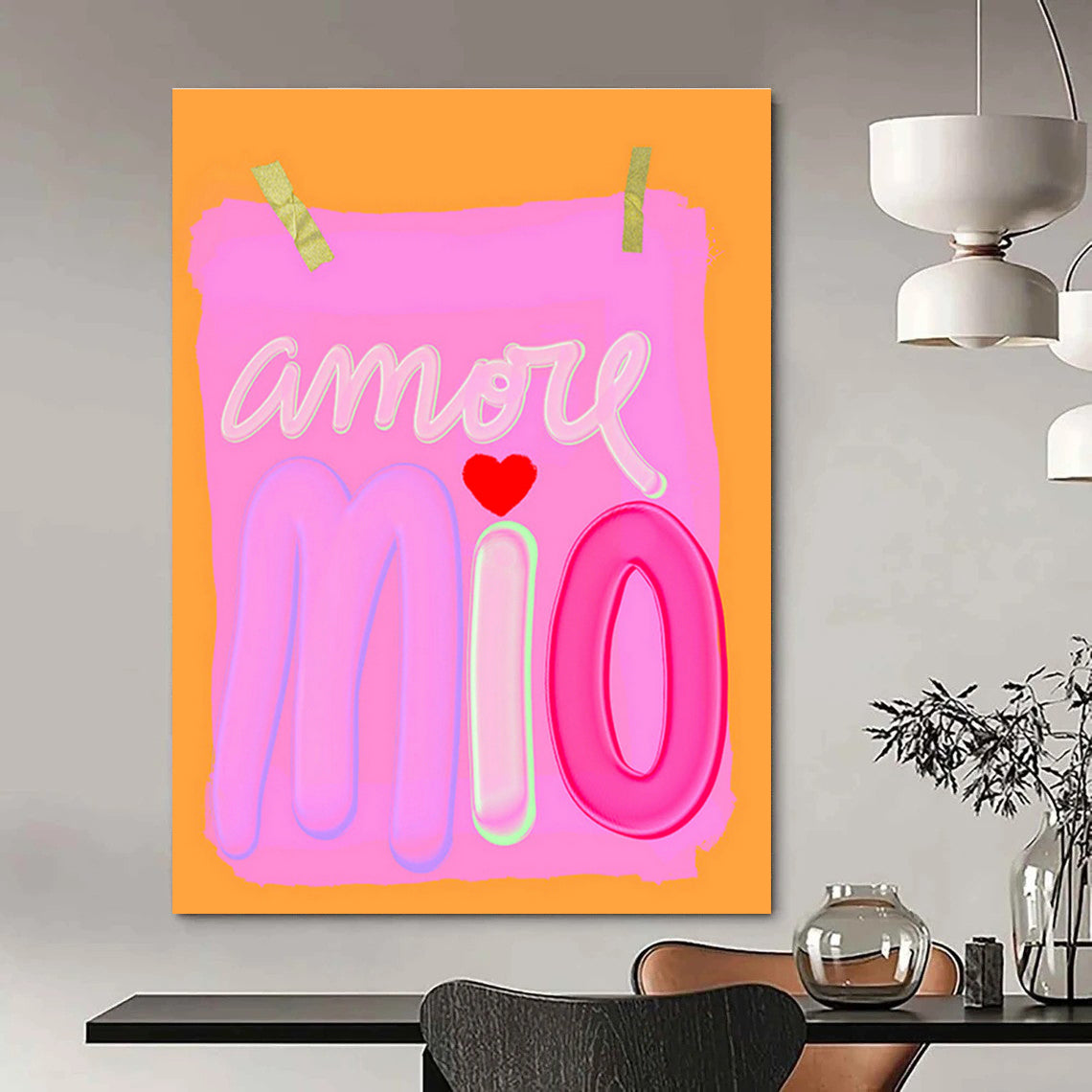 Custom - Designed Hand - Painted Abstract Canvases for Cottage Bedroom and Hallway DLZ0645
