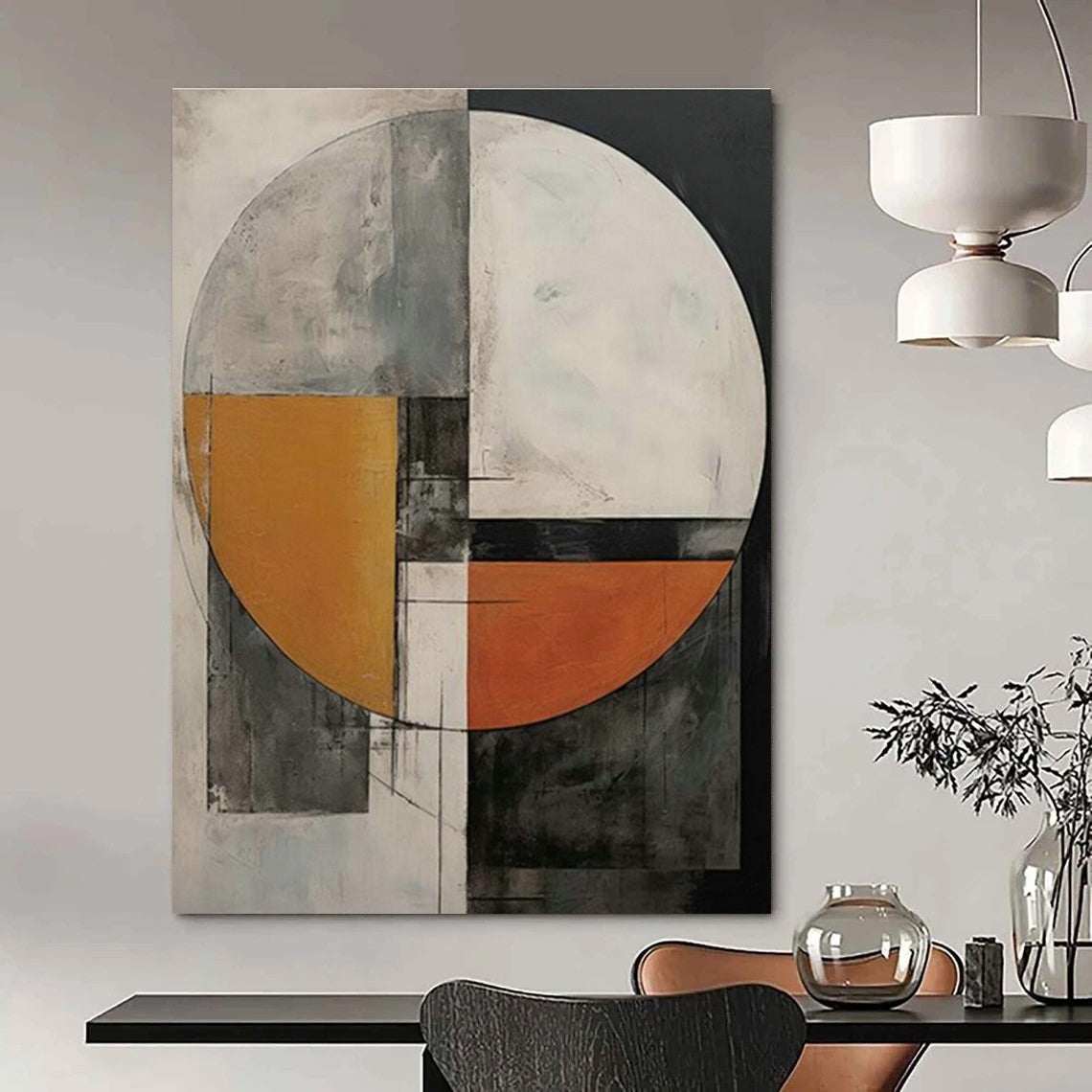 Customization of Large - sized Hand - Painted Abstract Paintings for Bedroom, Enjoy an Artistic Life DLZ0378