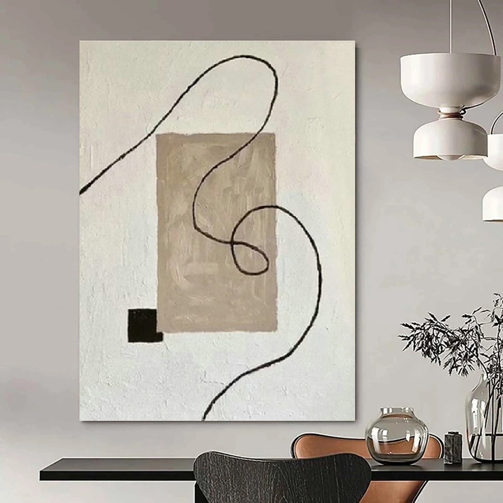 Hand - Painted Large Custom Abstract Work for Hallway & Dining Room DLZ1334