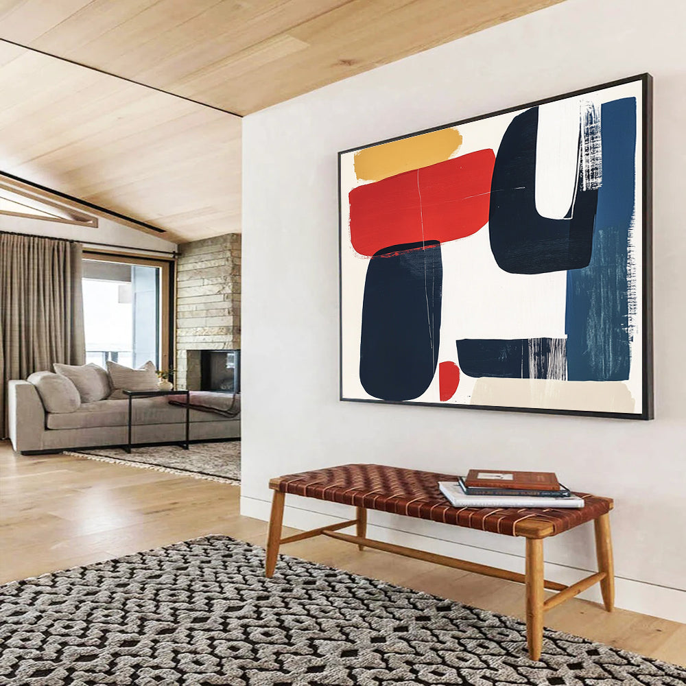 Dynamic Color - Blocked Abstract Painting DYP083