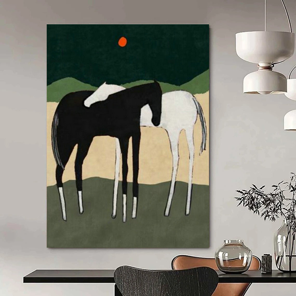 Handmade Extra - Large Abstract Wall Art Ensemble for Living Room & Dining Room DLZ1419