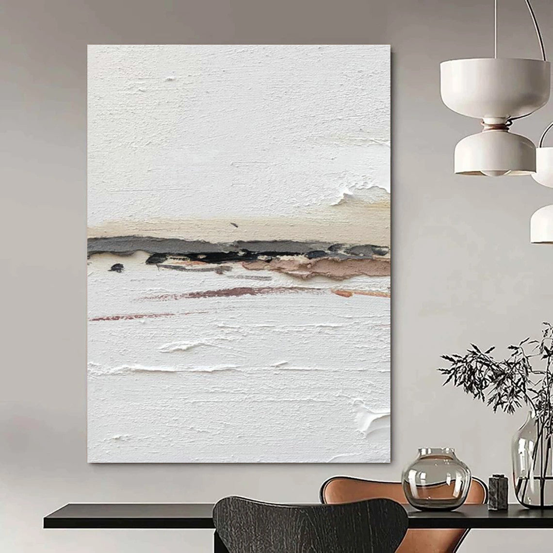 Oversized Handmade Abstract Canvas for Bedroom & Office Corridor DLZ2364