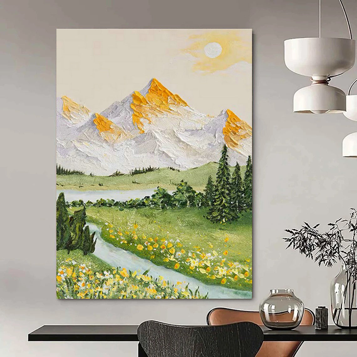 Gigantic Tailored Abstract Wall Art for Entryway & Dining Room DLZ1044