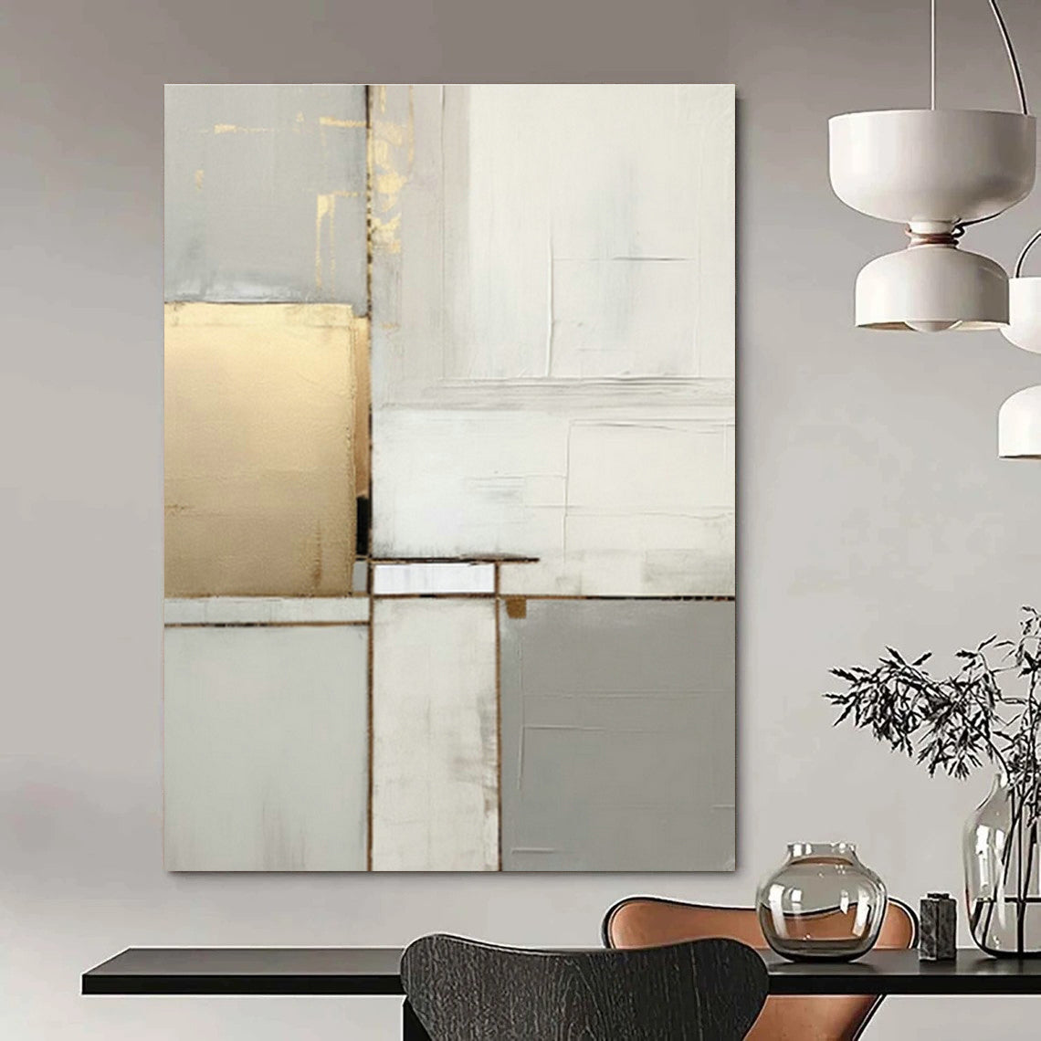 Massive Custom Abstract Paintings for Office Training Rooms & Bedroom Vanity Areas DLZ0586