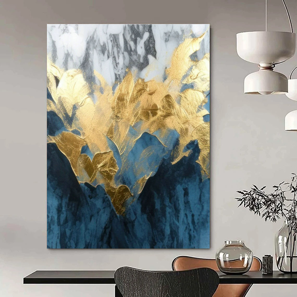Expansive - Depth Custom Abstract Panels for Hallway Flow DLZ0442