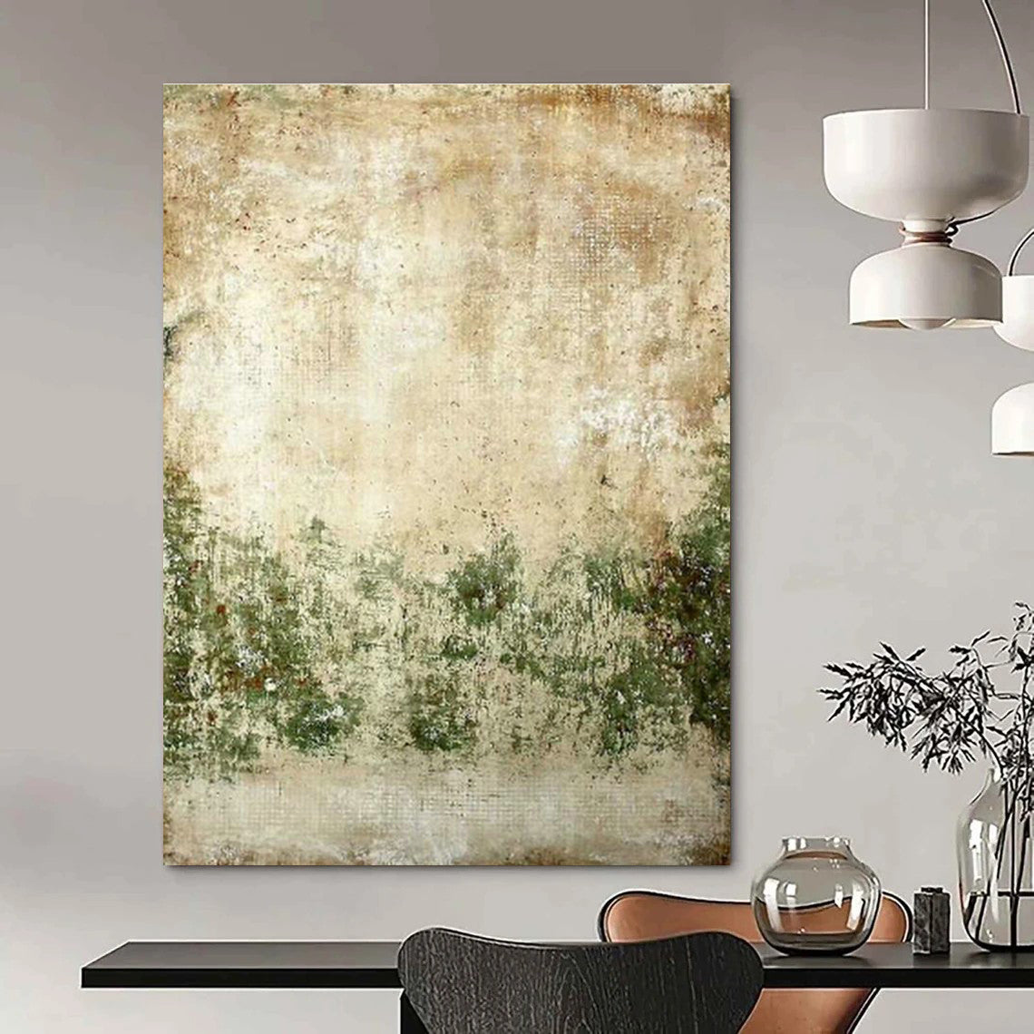 Colossal Custom-Sized Handmade Abstract Canvas for Dining Room & Hallway DLZ2179