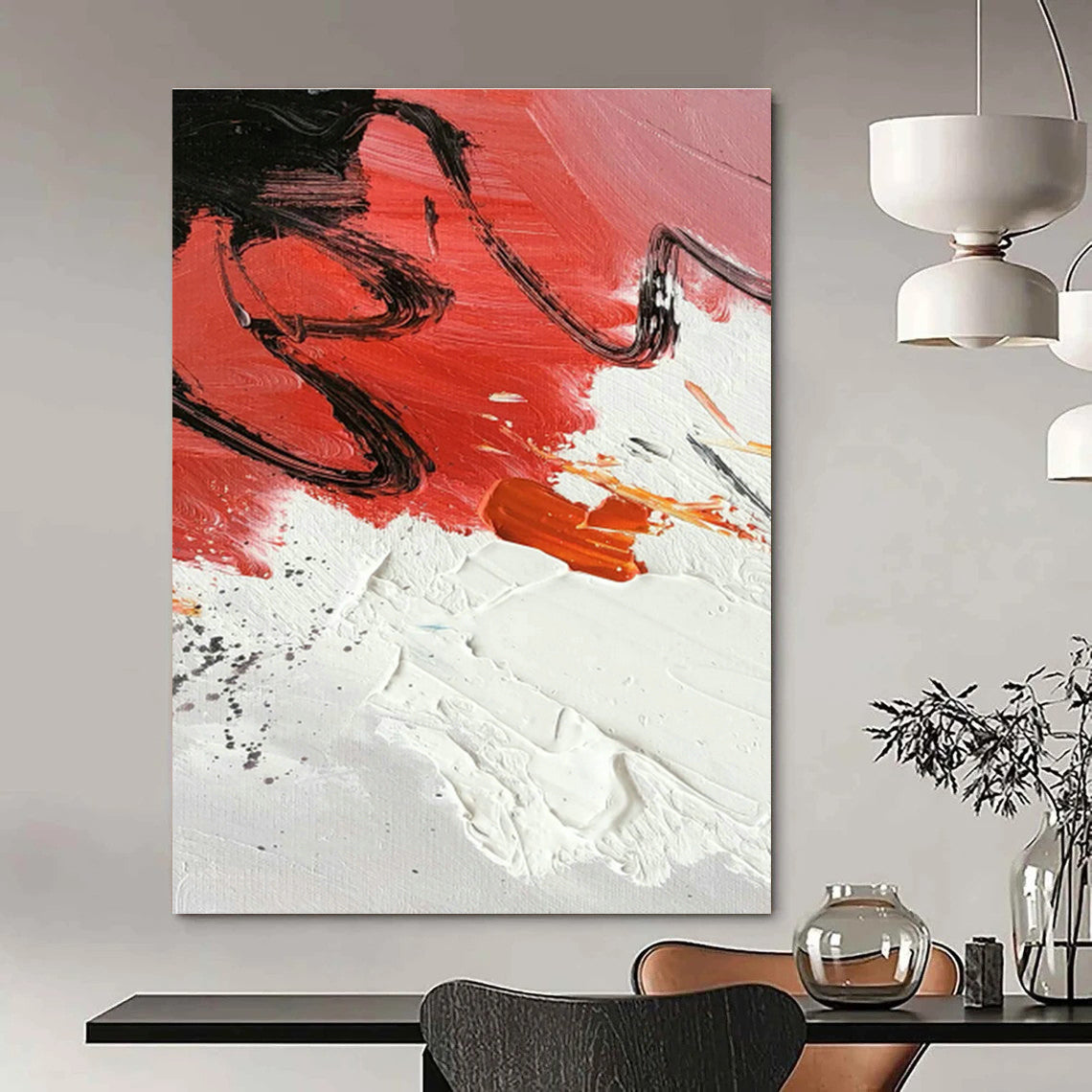 Extra-Large Hand-Painted Abstract Art for Office & Hallway DLZ1297