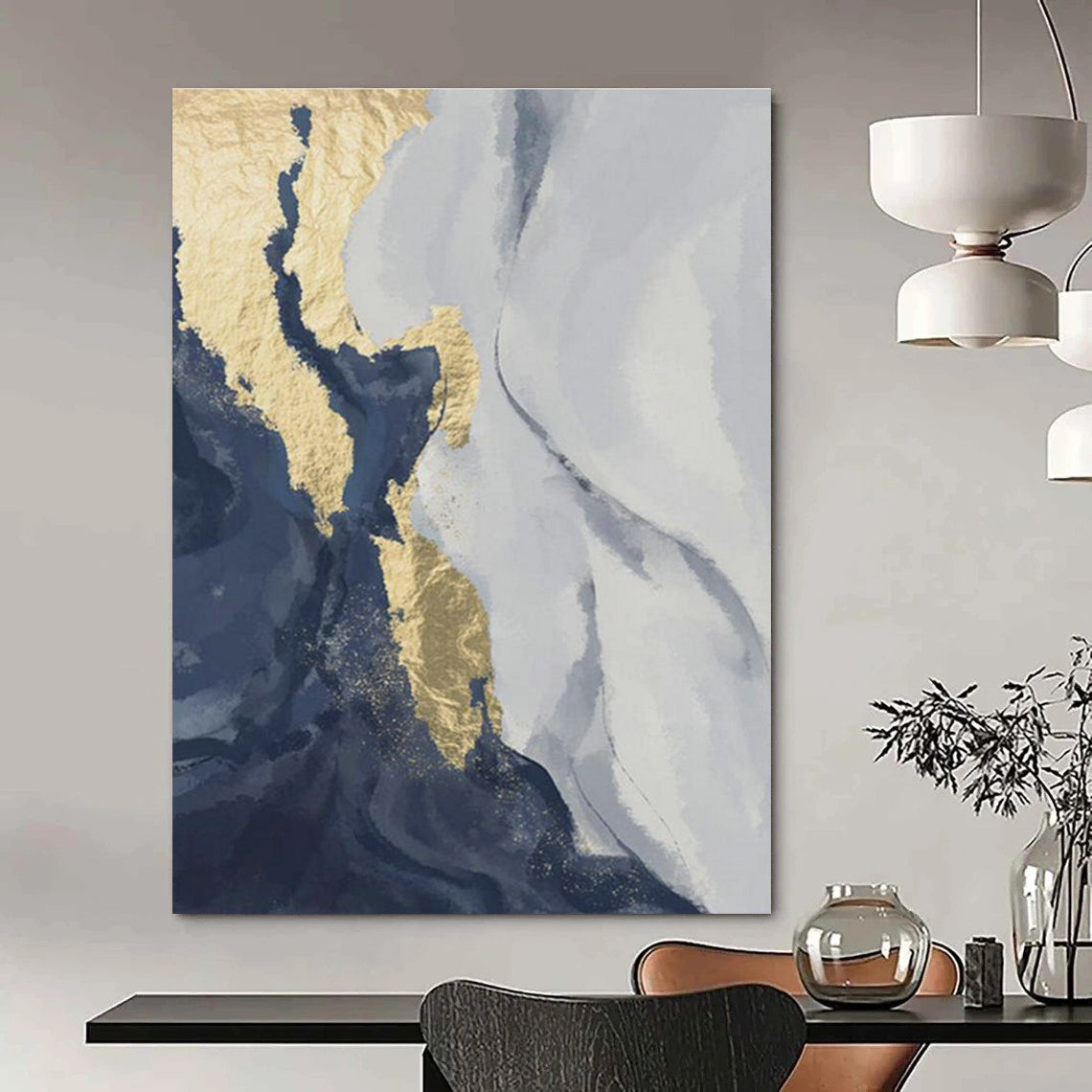 Immense Custom - Fit Handmade Abstract Artwork for Office & Entryway DLZ2214