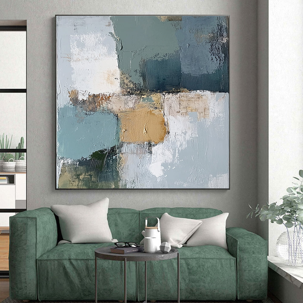 Muted Tones Abstract Painting with Subtle Textures GER753