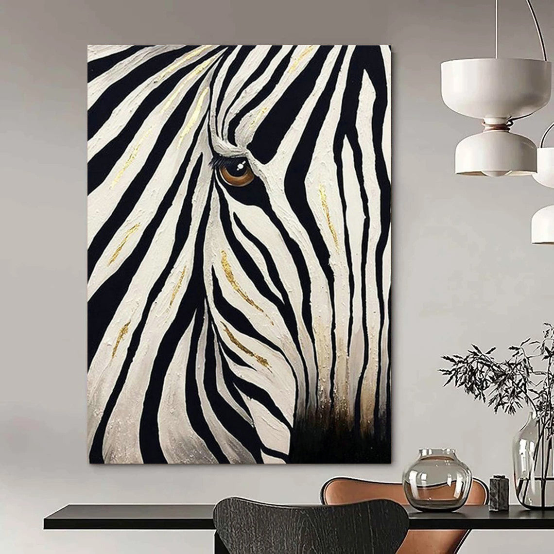 Handcrafted Abstract Wall Art Series with Temperature-Responsive Paint for Cottage Bedroom & Living Room DLZ1430