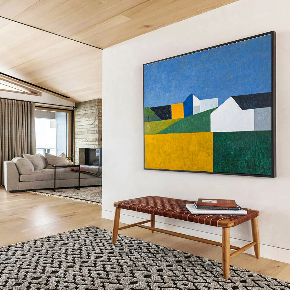 Colorful Rural Landscape Abstract Painting DYP102