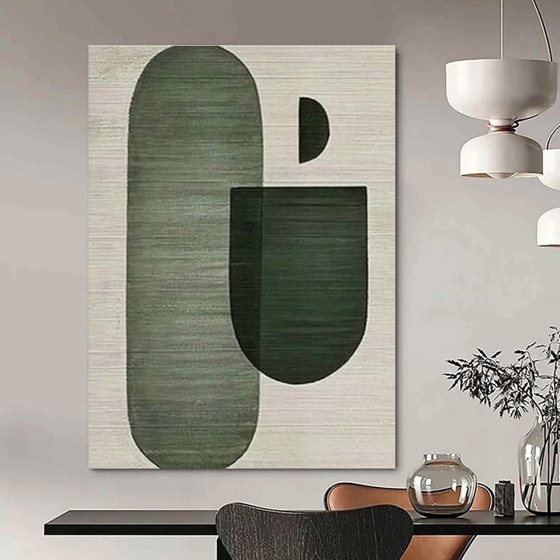 Large Handmade Abstract Canvas for Bedroom & Cottage Hallway DLZ1139