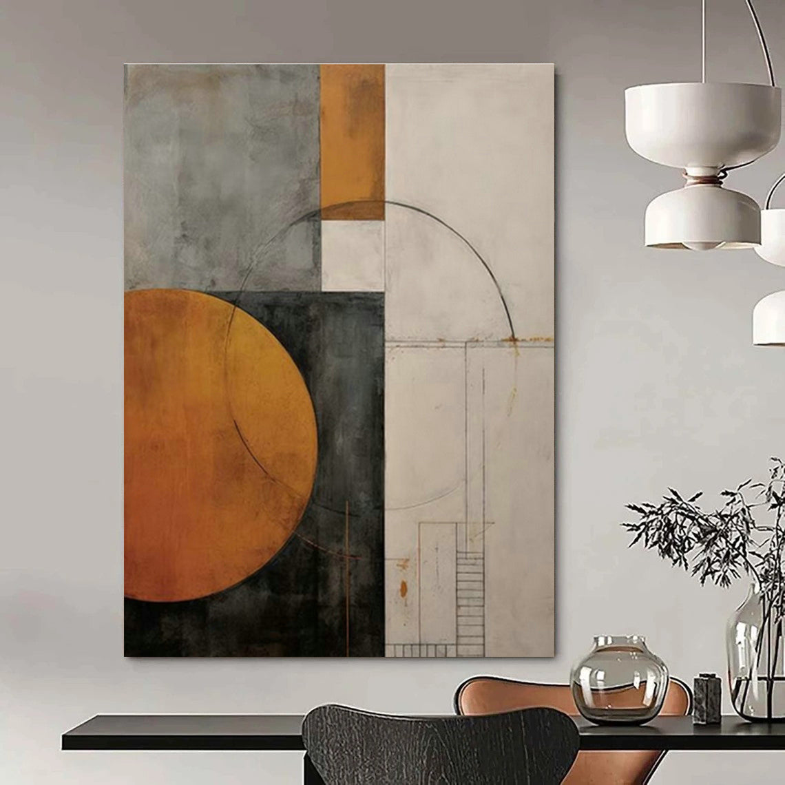 Customization of Extra - Large Hand - Painted Abstract Paintings for Cottages, Add a Cozy Artistic Touch DLZ0377