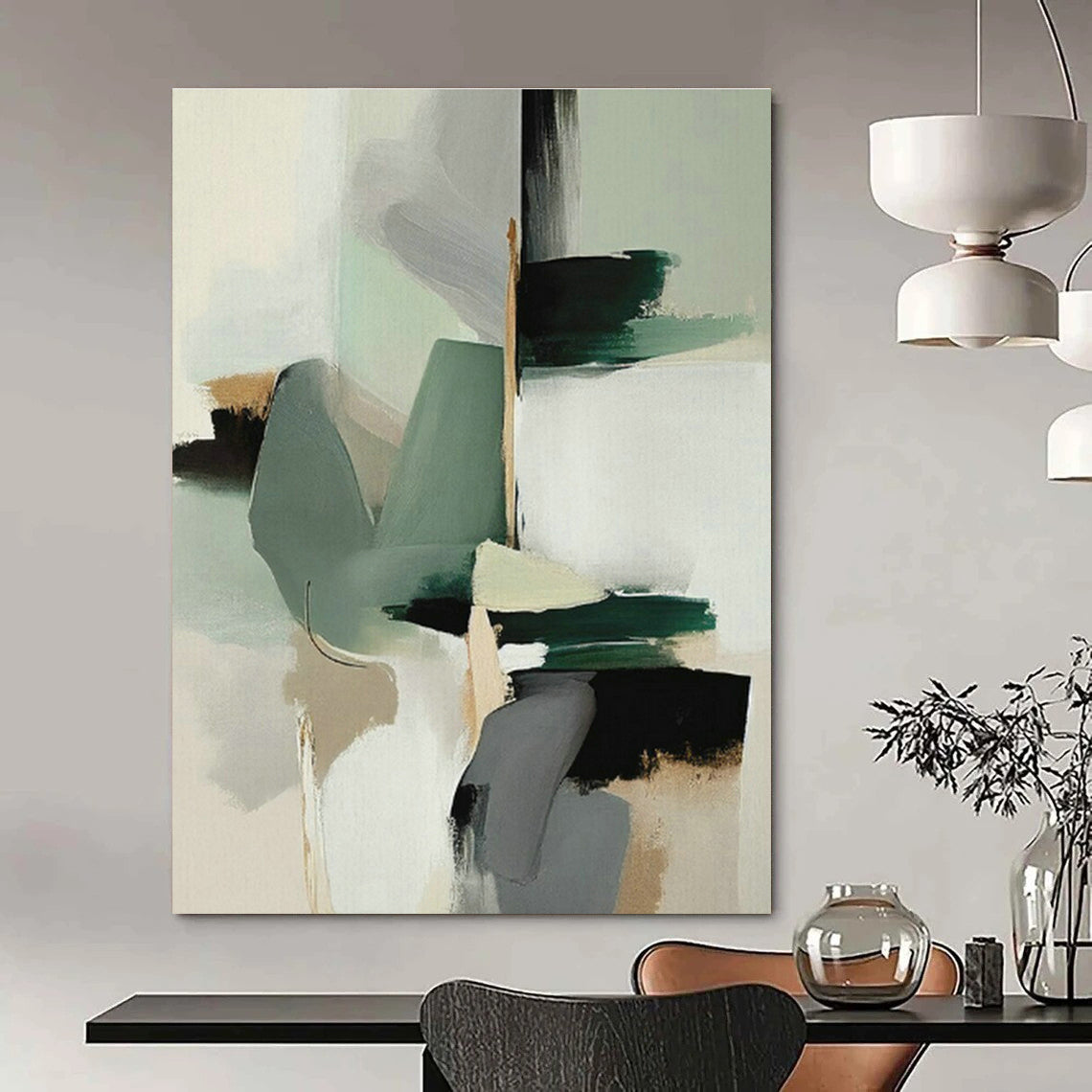 Hand-Crafted Abstract Wall Decor for Dining Room and Cottage Entryway DLZ1626