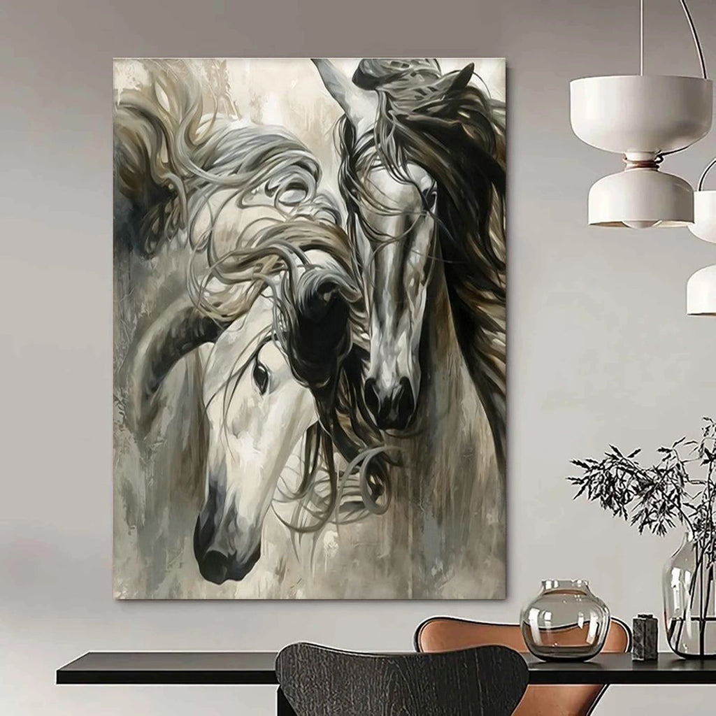 Oversized Abstract Painting for Living Room & Entryway DLZ2344