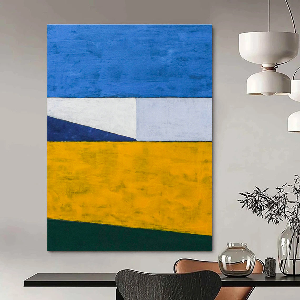 Massively Sized Tailored Abstract Wall Hanging for Entryway & Dining Room DLZ1103