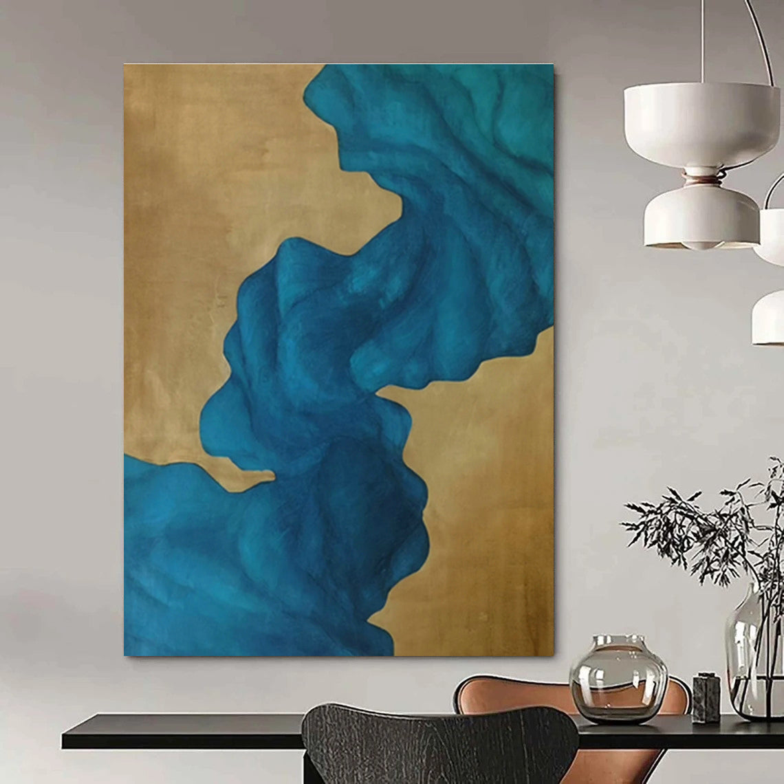 Extra - Large Custom Abstract Paintings for Cottage Hallway and Bedroom DLZ0532