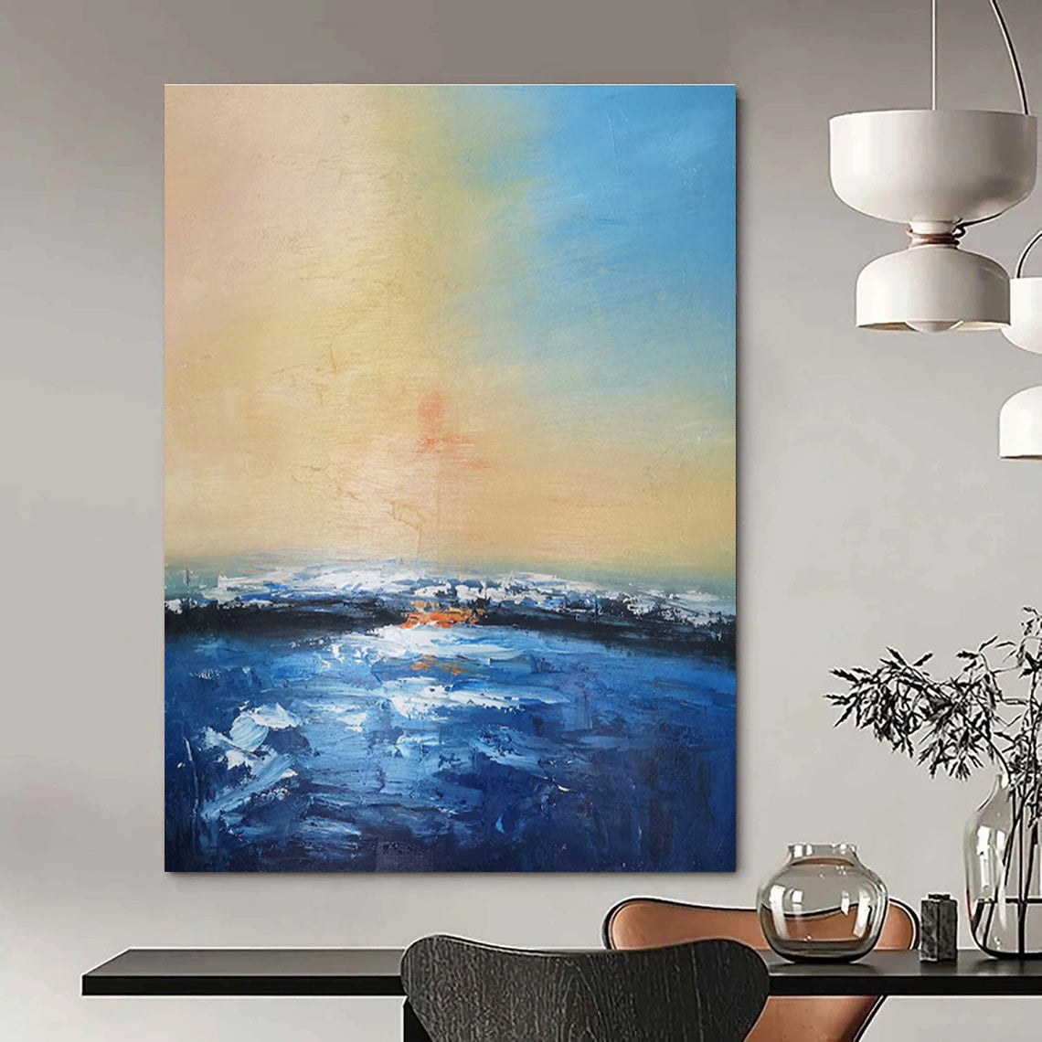 Extra - Large Custom Abstract Canvas for Office & Hallway DLZ1331