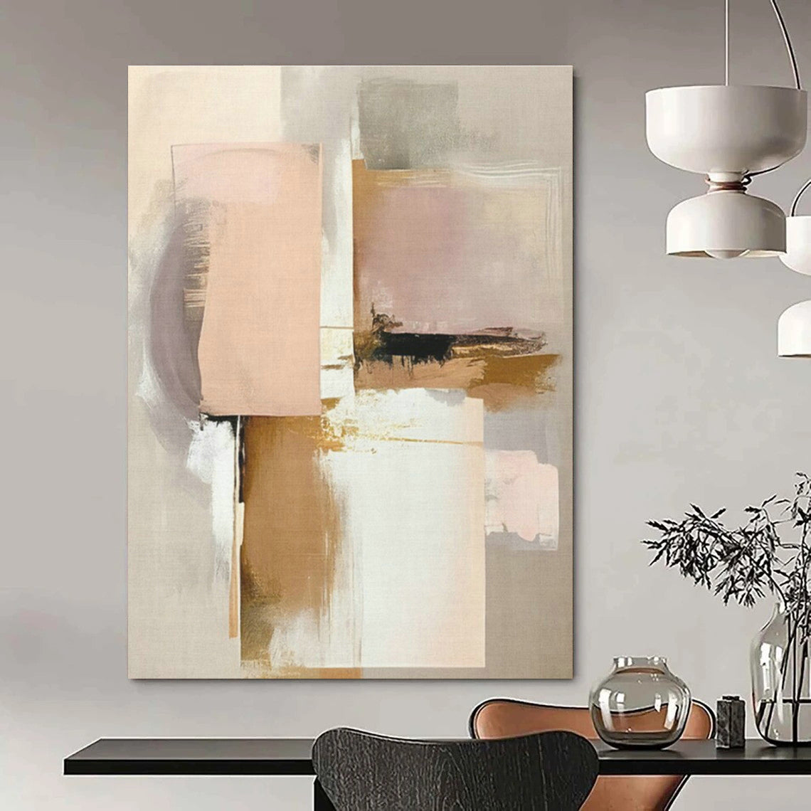 Handmade Abstract Wall Art for Cottage Dining Room and Cottage Office DLZ1639