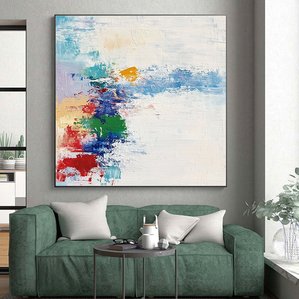 Colorful Splash Abstract Painting with Vibrant Hues GER701