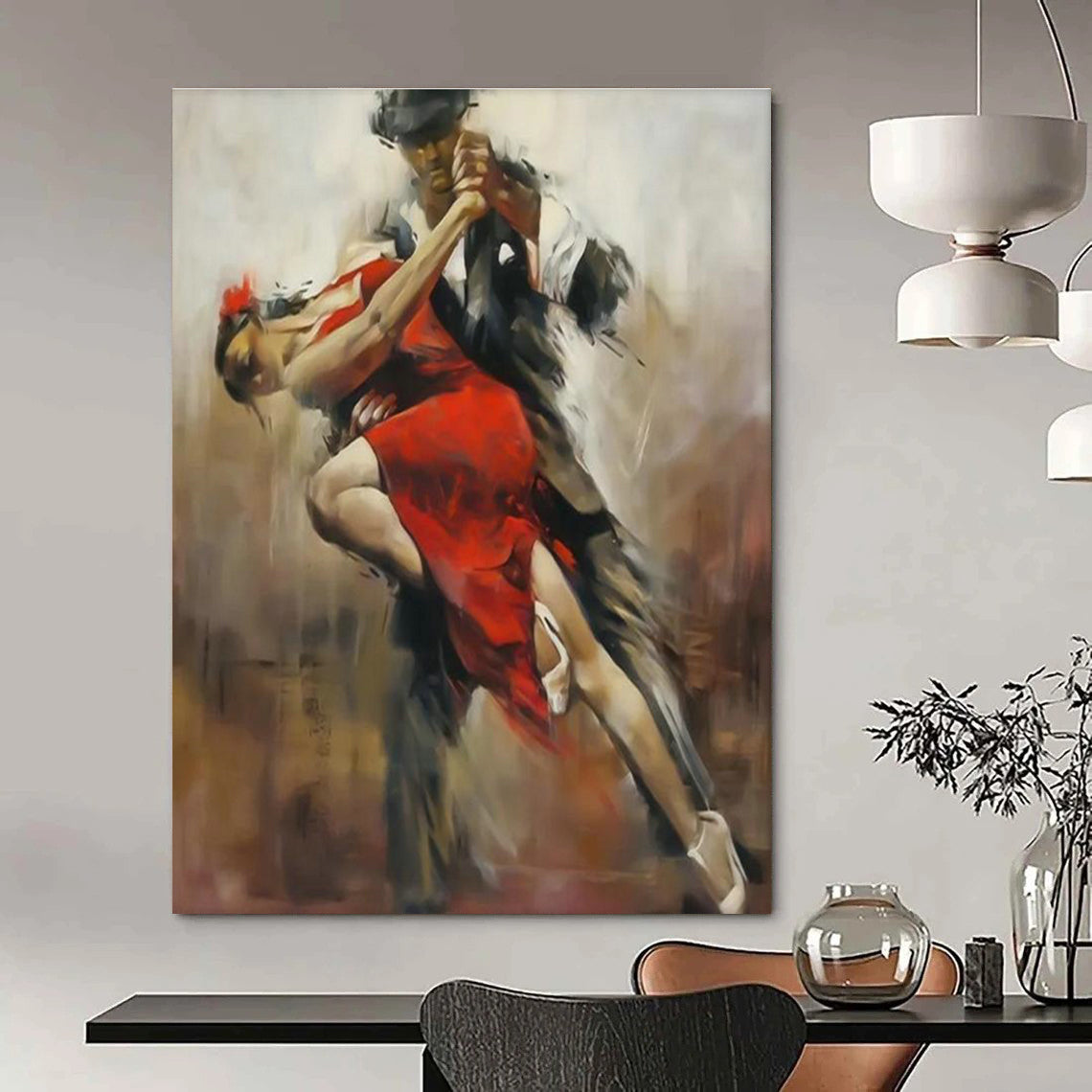 Hand-Painted Abstract Painting for Office & Hallway DLZ2337