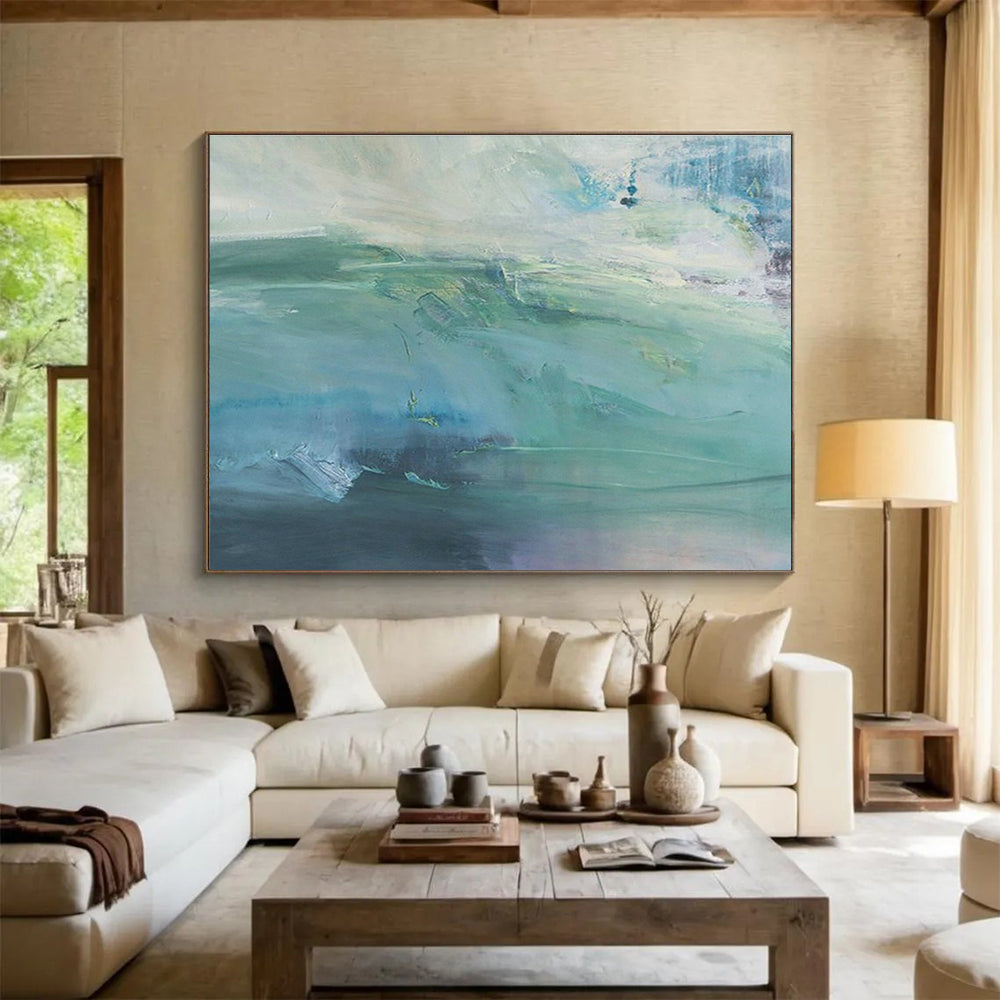 Customized Large-Scale Abstract Hand Painting for Cable Car Station DLZ2801