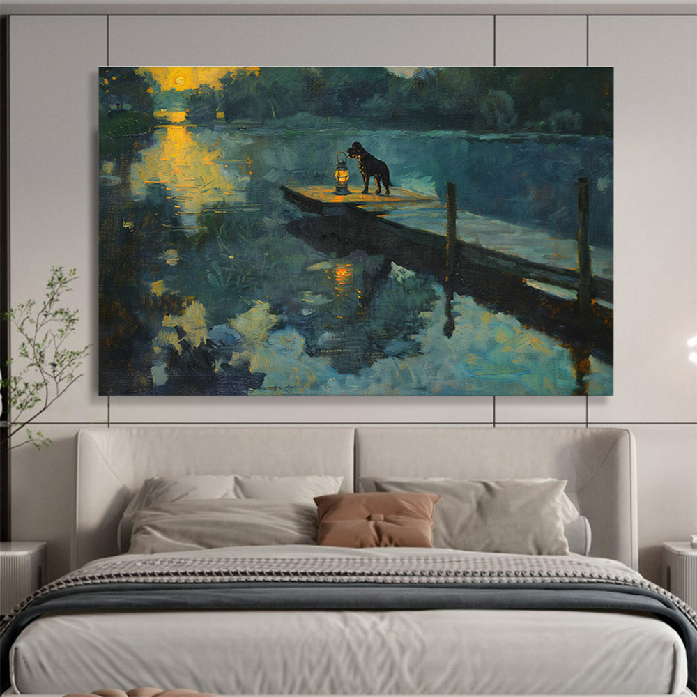 Bespoke Vertical Bee Farm Oversized Abstract Hand-Painted Art DLZ2605