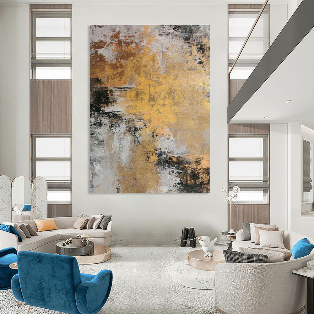 Huge Custom Hand-Painted Abstract Art for Karaoke Bars  DLZ0010