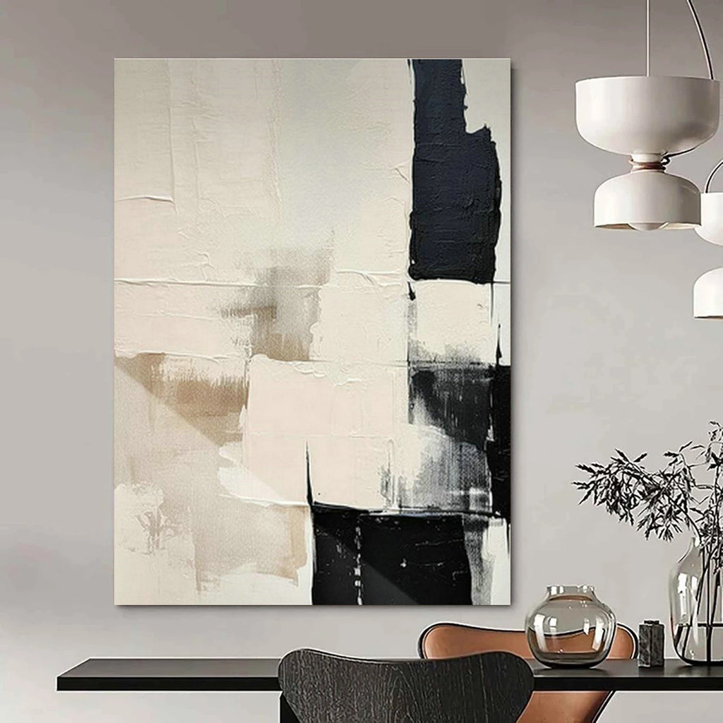 Monumental Large Custom Hand-Painted Abstract Art - Scholarly Atmosphere for University Libraries  DLZ0212