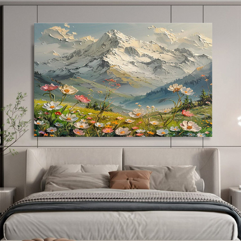 Custom-Made Giant Abstract Hand Painting for Deep-Sea Mining Robot Assembly and Testing Facility DLZ3058