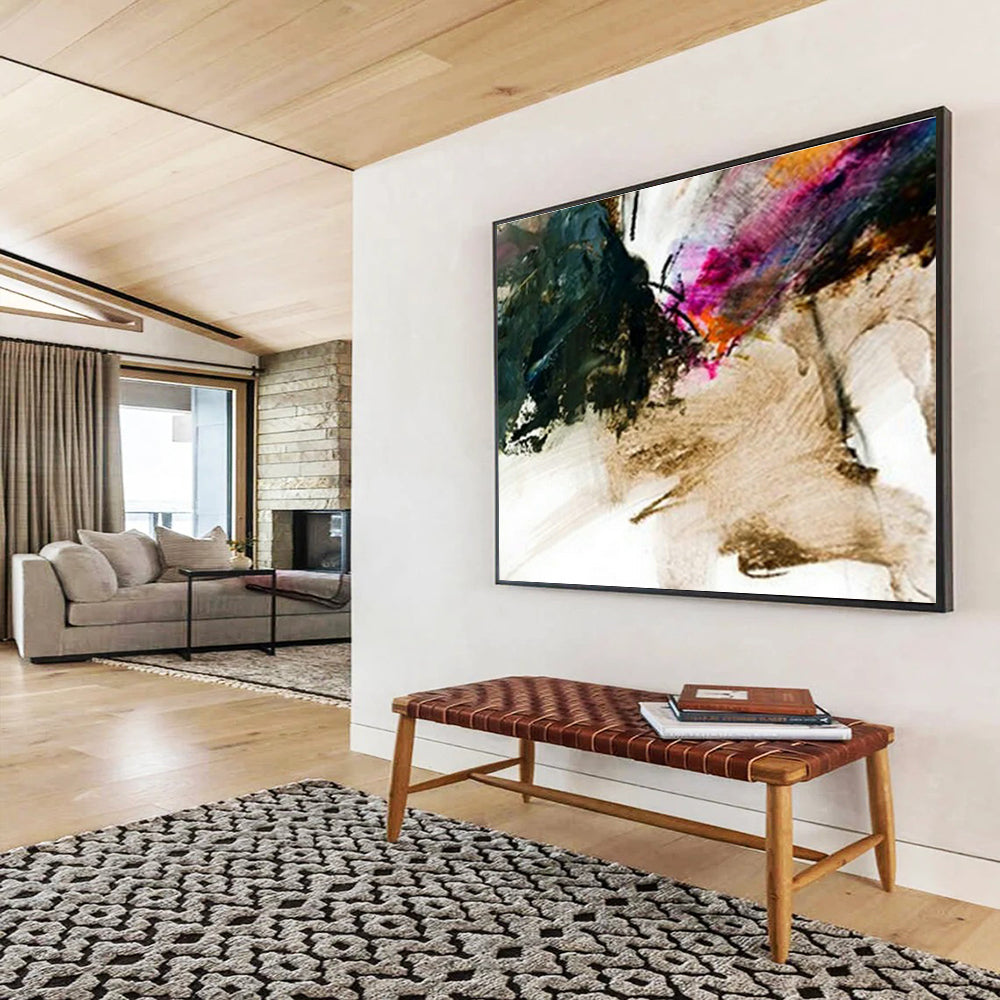 Large-Size Custom Abstract Hand Painting for Dialysis Center DLZ2778