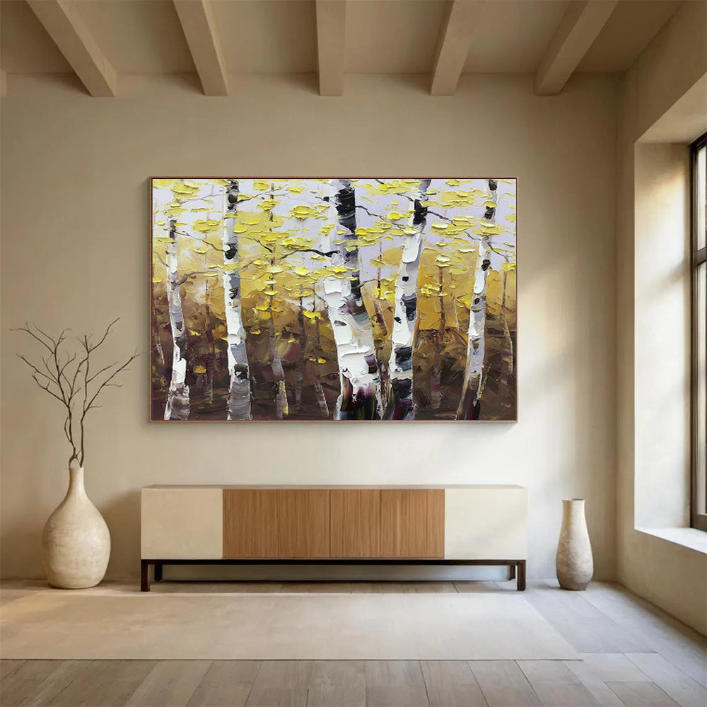 Customized Large-Scale Abstract Hand Painting for Arctic Tundra Vegetation Research Center DLZ3010