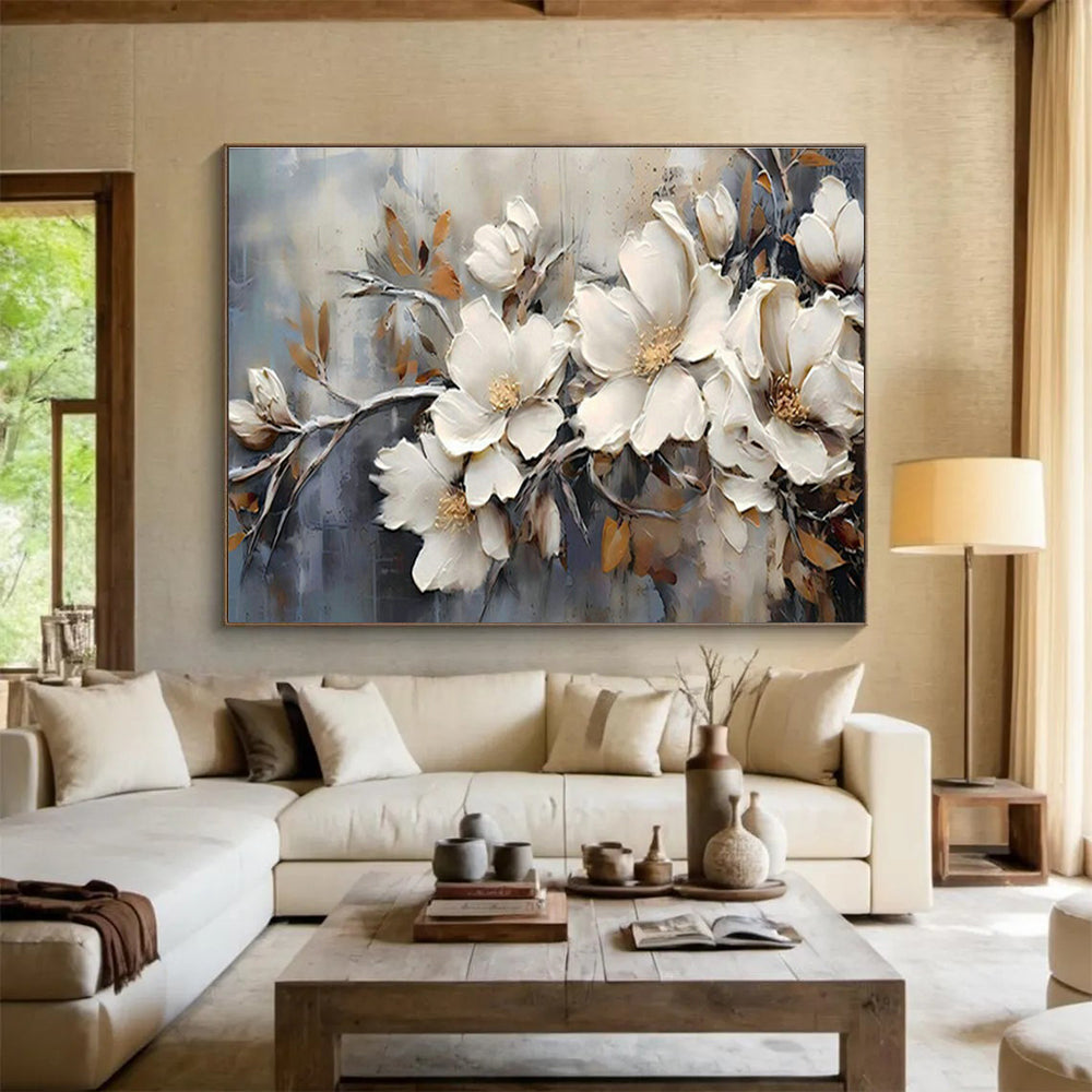Custom Giant Abstract Hand Painting for Subterranean Aquifer Water Quality Testing Center DLZ3091