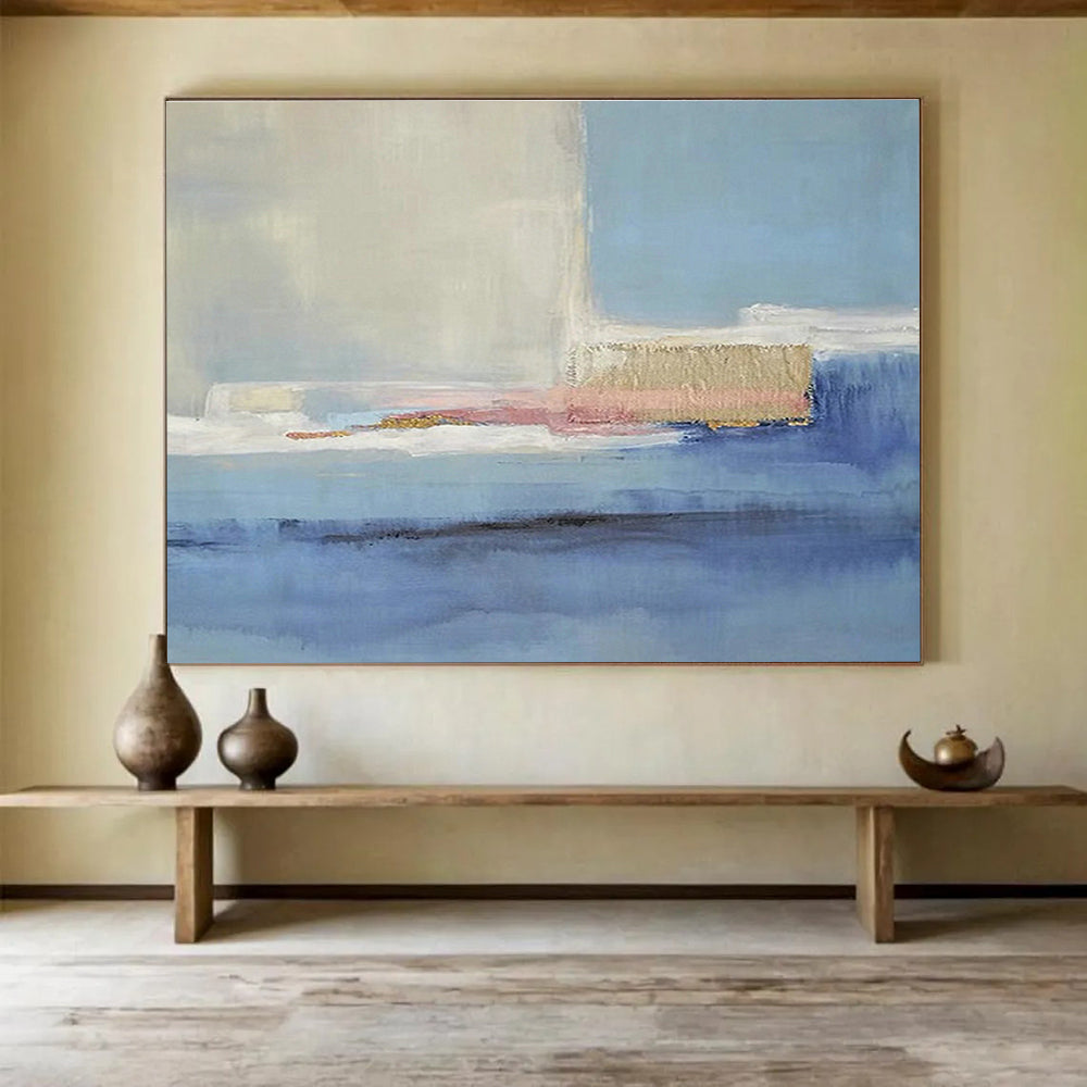 Custom-Made Giant Abstract Hand Painting for Cruise Ship Grand Lobby DLZ2791