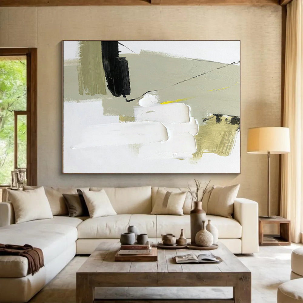 Large-Size Custom Abstract Hand Painting for Negotiation Room DLZ2698