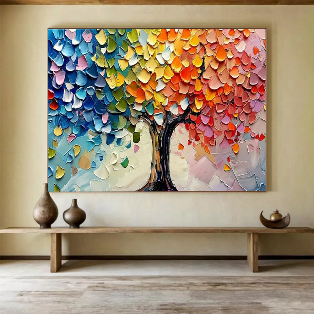 Customized Large-Scale Abstract Hand Painting for Arctic Tundra Bird Habitat Fragmentation and Connectivity Restoration Institute DLZ3182
